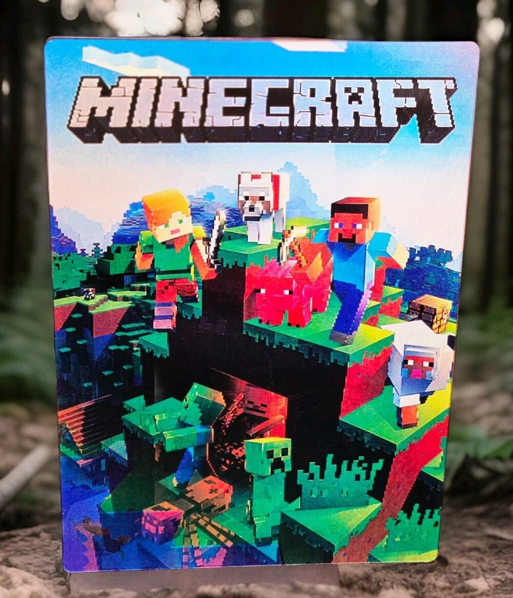 Minecraft 3D Motion Lenticular Car Decal Sticker Peeker